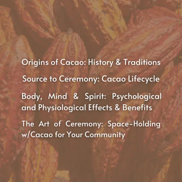 A Course in Cacao: The Art of Ceremony - Live Online June 22 - July 27, 2025 - Image 4